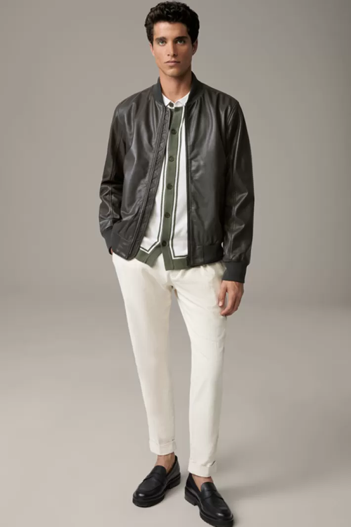 Strellson Blousons en cuir<Blouson En Cuir Meltvin, Vert Foncé