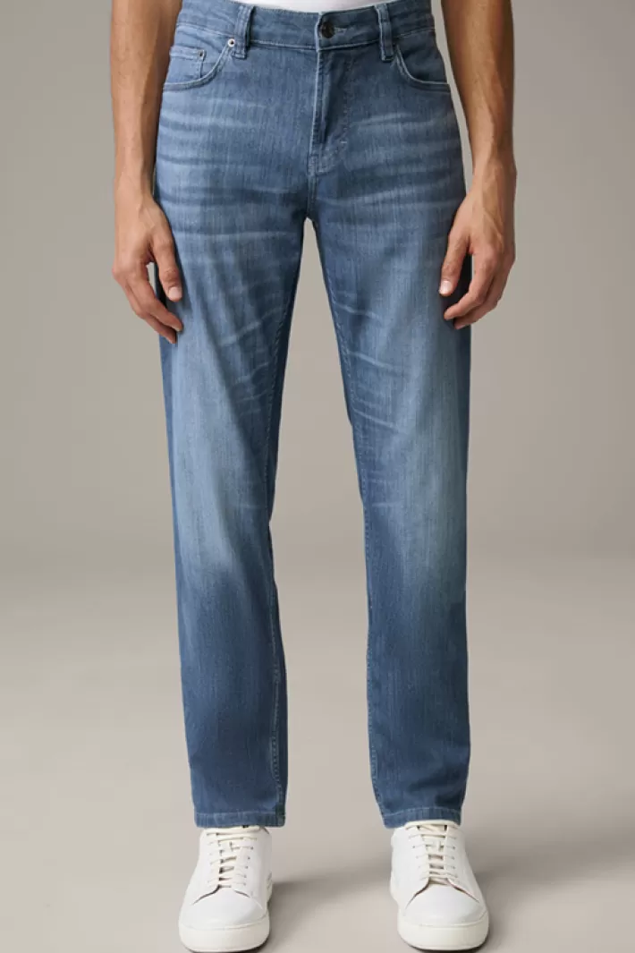 Strellson Jeans<Jeans Liam, Bleu Marine Délavé