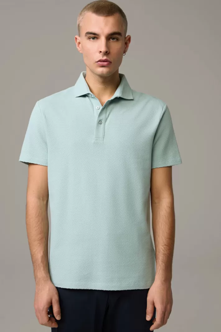 Strellson Polos<Polo En Coton Fisher, Vert Structuré