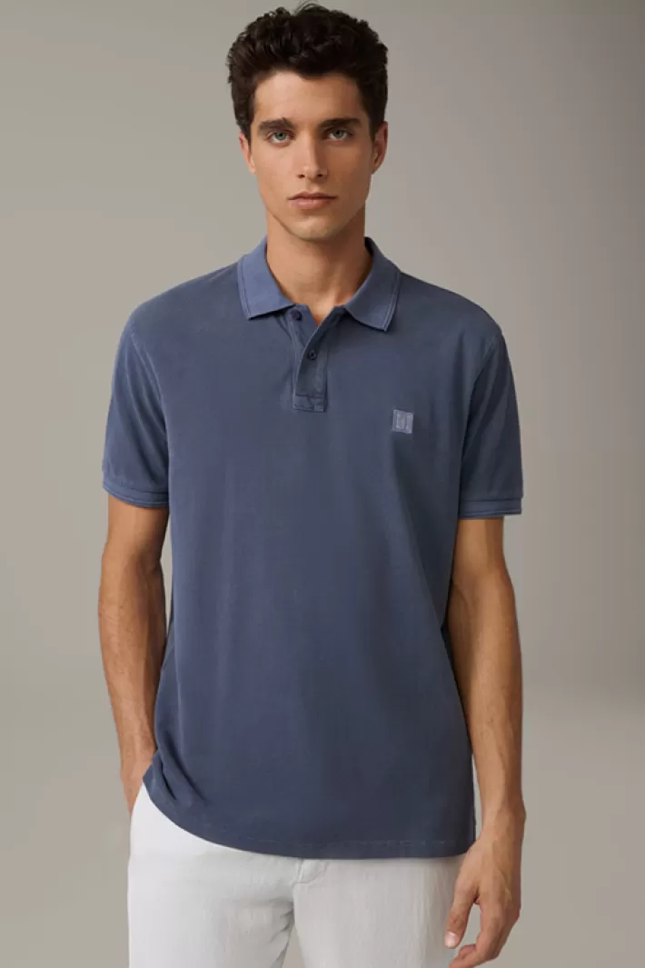 Strellson Polos<Polo En Coton Phillip, Bleu-gris