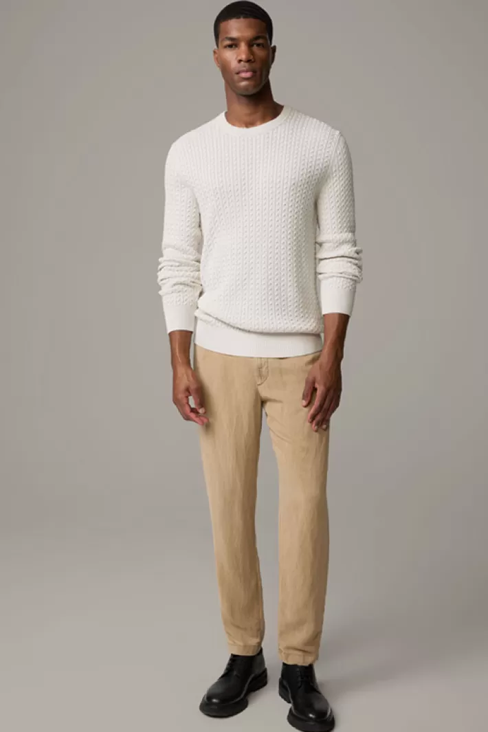 Strellson Maille<Pull-over En Maille Kito, Avec Structure Offwhite