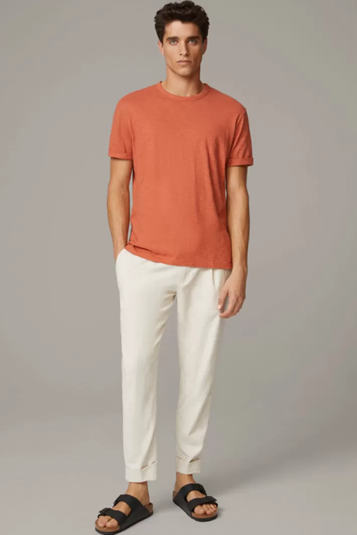 Strellson T-shirts & sweats<T-shirt En Coton Colin, Orange Structuré