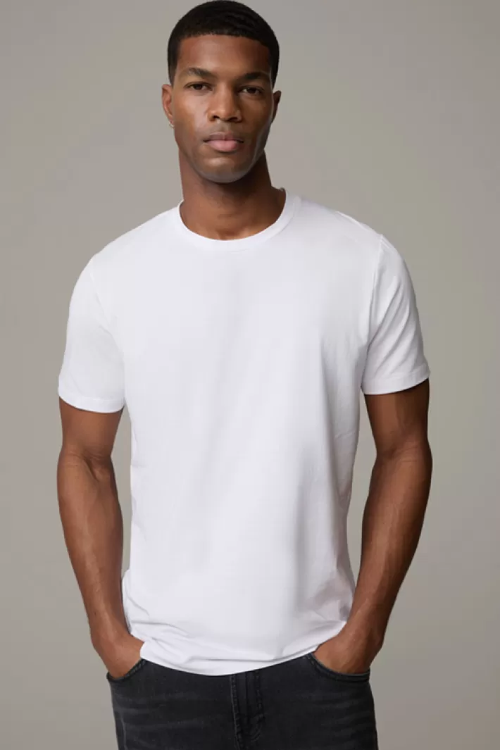 Strellson Sous-vêtements | T-shirts & sweats<T-shirt En Coton Stretch En Lot De 2,